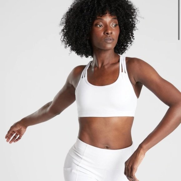 Athleta Other - athleta white fully focused sports bra